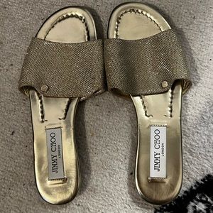 Gold jimmy choo sandals